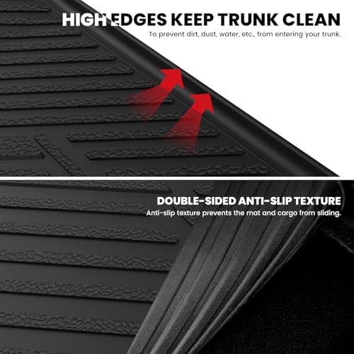 LASFIT Cargo Mat for Audi A5/S5 2025-2026, Custom Fit All-Weather TPE Trunk Mat - Image 5