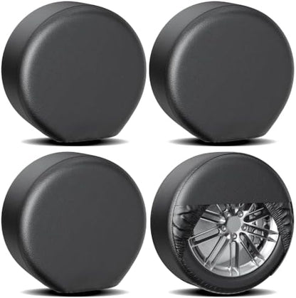 Moonet Thickened PVC Leather Tire Cover, Universal Fit 30-32" by Moonet