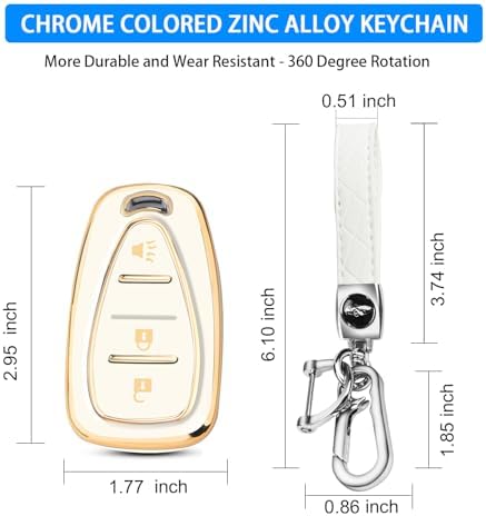 QBUC for Chevy Key Fob Cover, 3-Button Design - Image 3