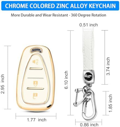 QBUC for Chevy Key Fob Cover, 3-Button Design - Image 3