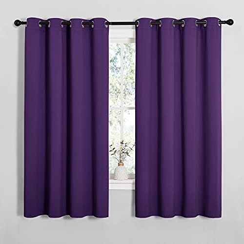 NICETOWN Thermal Insulated Blackout Curtains 2Pcs 55 x 68-in Royal Purple - Image 2