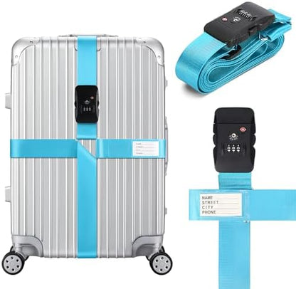 TSA Approved Luggage Straps by Linpr
