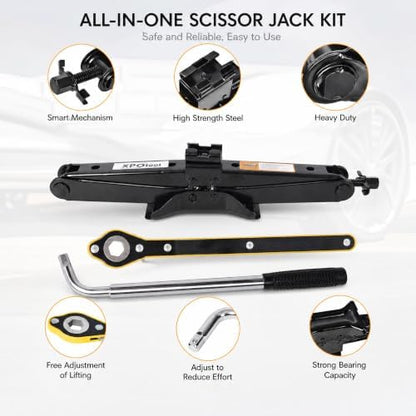 17.4" RV Trailer Camper Stabilizer Leveling Scissor Jacks, 6614lbs RV - Image 5