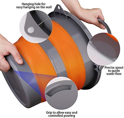 2 Pack Collapsible Plastic Bucket - Image 3