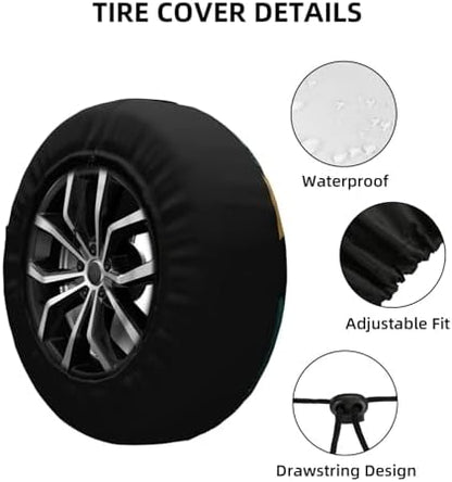 Spare Tire Cover Happy Campers Wheel Covers Weatherproof Universal Wheel - Image 3