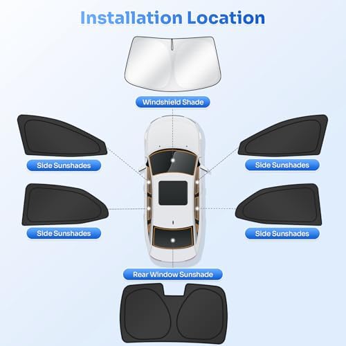 Canvcle Window Shades for 2018-2024 Toyota Camry Accessories Windshield Sun - Image 5