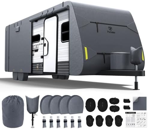 Fonzier RV Cover, Heavy Duty 9 Layers Travel Trailer Cover by Fonzier-Direct