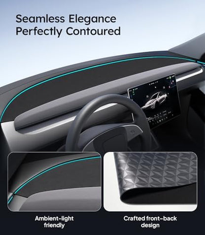 Wigoo Dashboard Cover for Tesla Model Y Juniper & Model Y L, Anti-Glare - Image 3