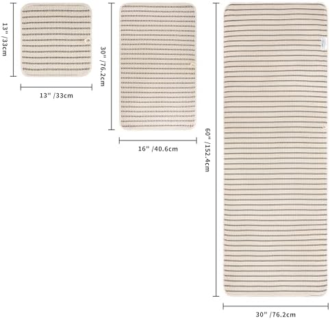 POLYTE 430 GSM Poly Blend Microfiber Quick Dry Waffle Bath Towel Set of 6 - Image 2