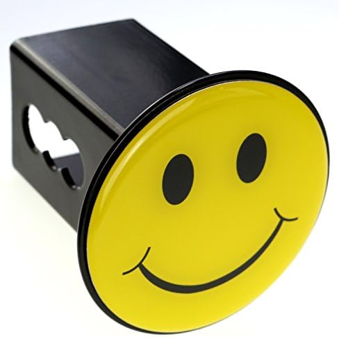 Smiley Happy Face Metal Hitch Cover Fits 2" Receivers - Image 2