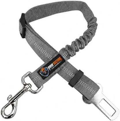 Dog Seat Belts, Durability Retractable Dog Car Harness Adjustable Bungee Saftey by PAWSECURE