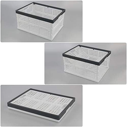 Teyyvn 3-Pack 30 L Plastic Stackable Collapsible Storage Crates - Image 3