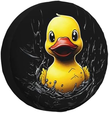 Funny Duck Spare Tire Cover Weatherproof Universal Wheel Protectors Cute Duck by Unknown