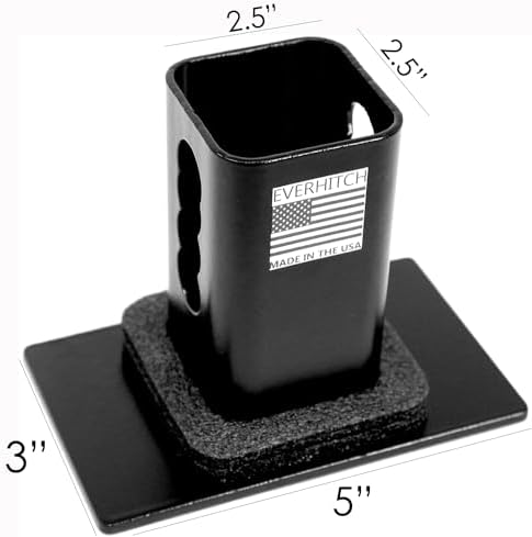2.5" American Black Flag Metal Hitch Cover - Image 3