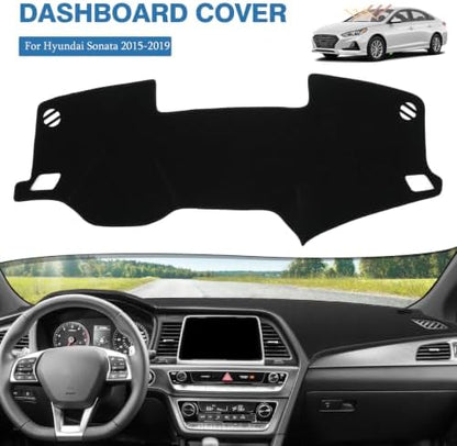 FIILINES Dash Cover for 2015-2019 Hyundai Sonata, Dashboard Mat Exact Fit for - Image 2