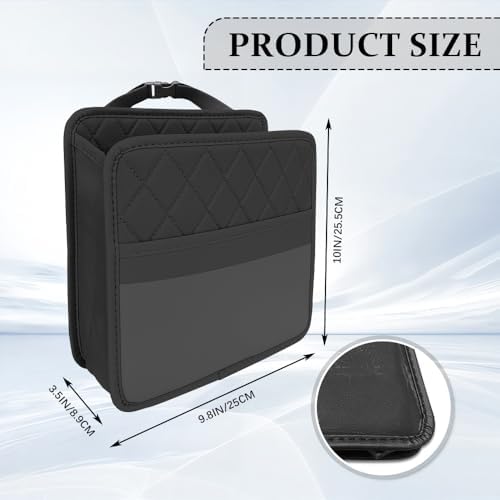 Car Seat Back Organizer, Car Organizers and Storage, Leather Multipurpose - Image 2