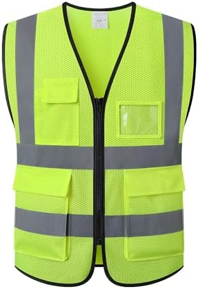 Reflective Safety Vest for Men Women Construction Vest ANSI Standard AP1 by ASIPHITU