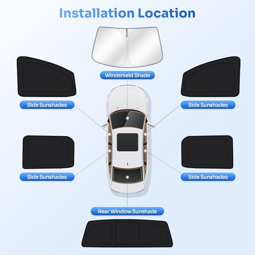 Canvcle Window Shades for 2014-2019 Chevrolet Chevy Silverado/GMC Sierra 1500 - Image 6