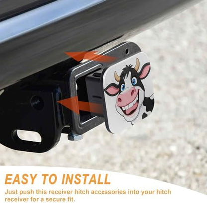 Trailer Hitch Cover 2 Inch Square Receiver Hitch Cover Rubber Tube Plug - Image 4
