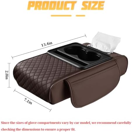 Zpana 4 in 1 Car Center Console Armrest Pillow, Memory Foam - Image 2