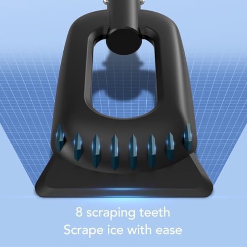 Tissting Snow Broom Ice Scraper, No-Scratch Foam Brush 31x15x 90cm Telescoping - Image 5