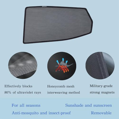 Car Magnetic Sun Protection Curtain 5Pack Fit - Image 5