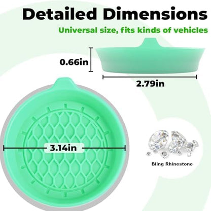 4 PCS Car Cup Coasters, Cup Holder Coaster - Image 2