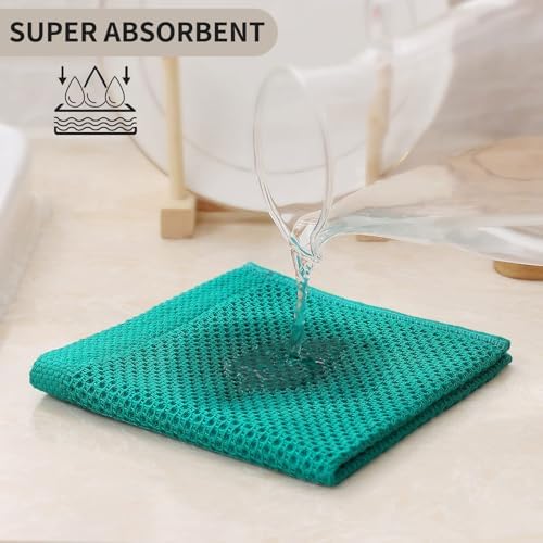 Kitinjoy 100% Cotton Waffle 6-Pack Kitchen Towels - Image 3