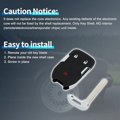 X AUTOHAUX 3 Buttons Key Shell Case - Image 7