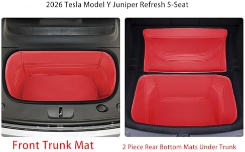 Compatible with Tesla Model Y Juniper Refresh 2026 Full Cover Frunk Mat & Rear - Image 2