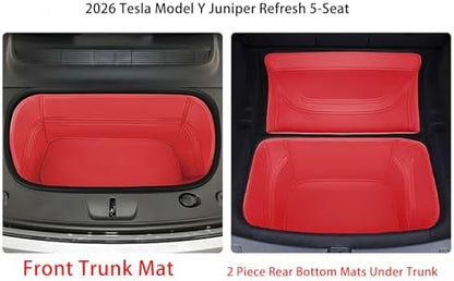 Compatible with Tesla Model Y Juniper Refresh 2026 Full Cover Frunk Mat & Rear - Image 2