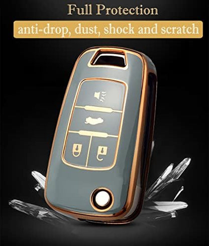for Chevy Key Fob Cover with Keychain, Premium TPU Full Protection Key Fob Case - Image 3