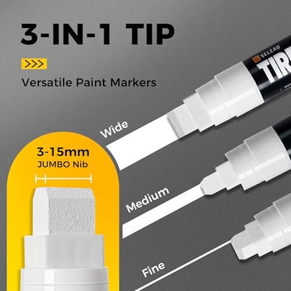 SELEAD Jumbo Tire Marker White - Image 3