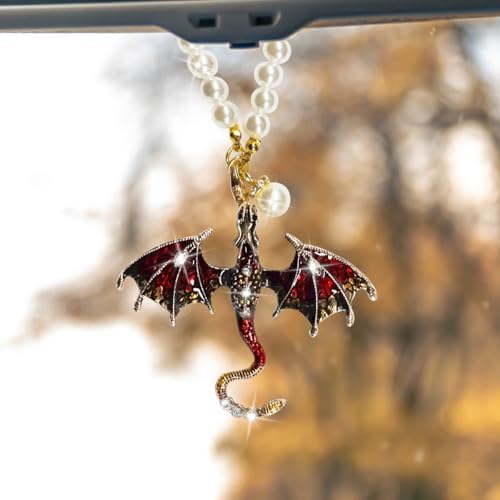 Bling Dragon Car Rear View Mirror Charm by Unknown