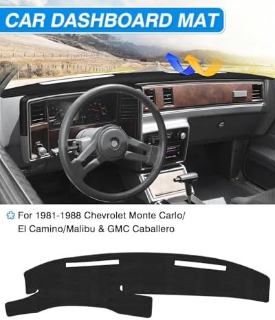 CARTIST Dash Cover for Chevy Chevrolet Monte Carlo 1981-1988 Dash Mats - Image 3