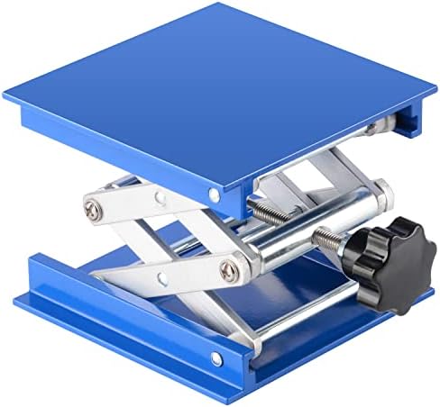 Labasics Lab Jack, 4x4 inch Anodized Aluminum Laboratory Support Jack Lift by Labasics