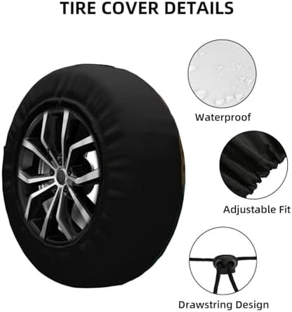 Funny Donkey Spare Tire Cover Weatherproof Universal Wheel Protectors Wheel - Image 4