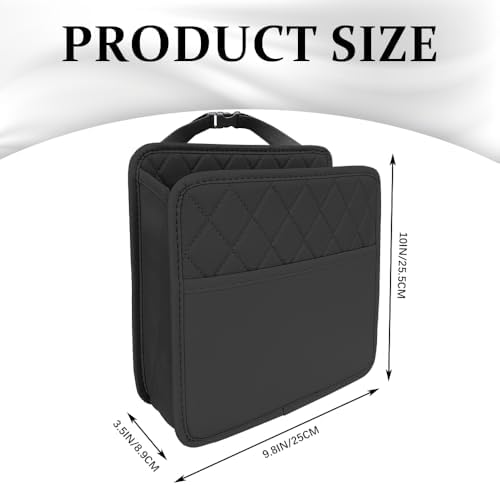 Car Seat Back Organizer, Leather Backseat Hanging Storage Bag, Car Large - Image 2