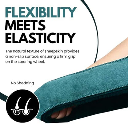 Andalus Brands Luxury Fluffy Car Steering Wheel Covers – Genuine Merino - Image 5