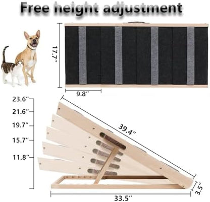 Upgrade 2-in-1 Pet Ramp Dog Stair, Folding Pet Stairs, Portable Dog Ramp - Image 2