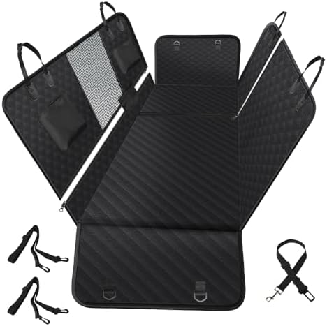 Vailge 6 in 1 Car Seat Cover for Back Seat, 60/40 Split, 100% Waterproof by VAILGE