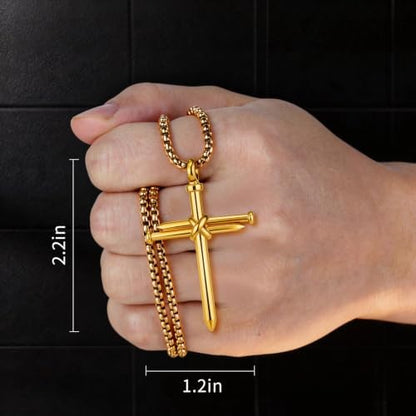 Isaiah 41:7 Nail Cross for Car Rearview Mirror Hanging Accessories Pendant - Image 5