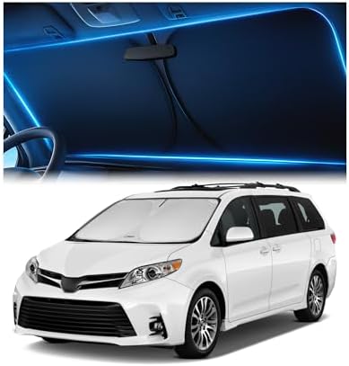 Magnelex Windshield Sun Shade for Toyota Sienna 2011-2020, Foldable Car Window by Magnelex