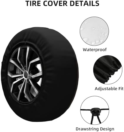 Raccoon Spare Tire Cover Weatherproof Universal Wheel Protectors Wheel Covers - Image 4