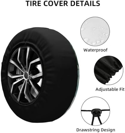 Adventure Spare Tire Cover Weatherproof Wheel Protectors Universal Wheel Covers - Image 3