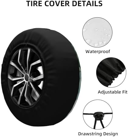 Adventure Spare Tire Cover Weatherproof Wheel Protectors Universal Wheel Covers - Image 3