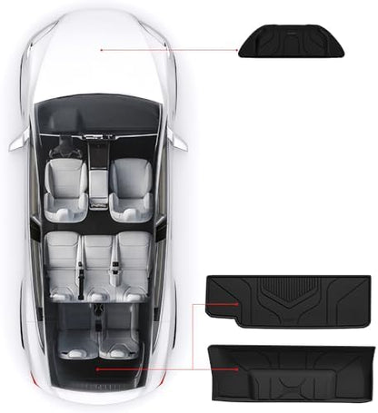 LASFIT Trunk Mats for Tesla Model X & Plaid 6 Seater / 7 Seater 2021-2024 - Image 2
