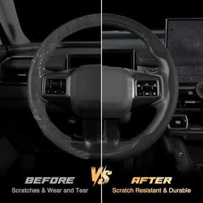 Microfiber Leather Steering Wheel Cover, 14.5-15 inch - Image 6