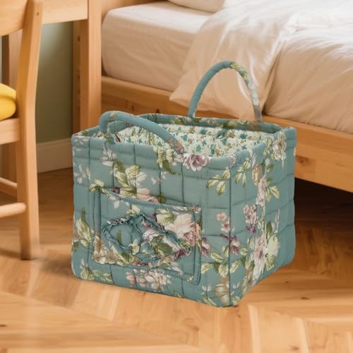 Car Storage Basket for Back Seat, Aesthetic Fabric Storage Basket for Clothes - Image 4