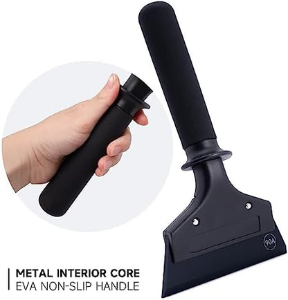 FOSHIO Small Squeegee for Window & Shower Glass Doors, Heavy Duty Metal Handle - Image 4